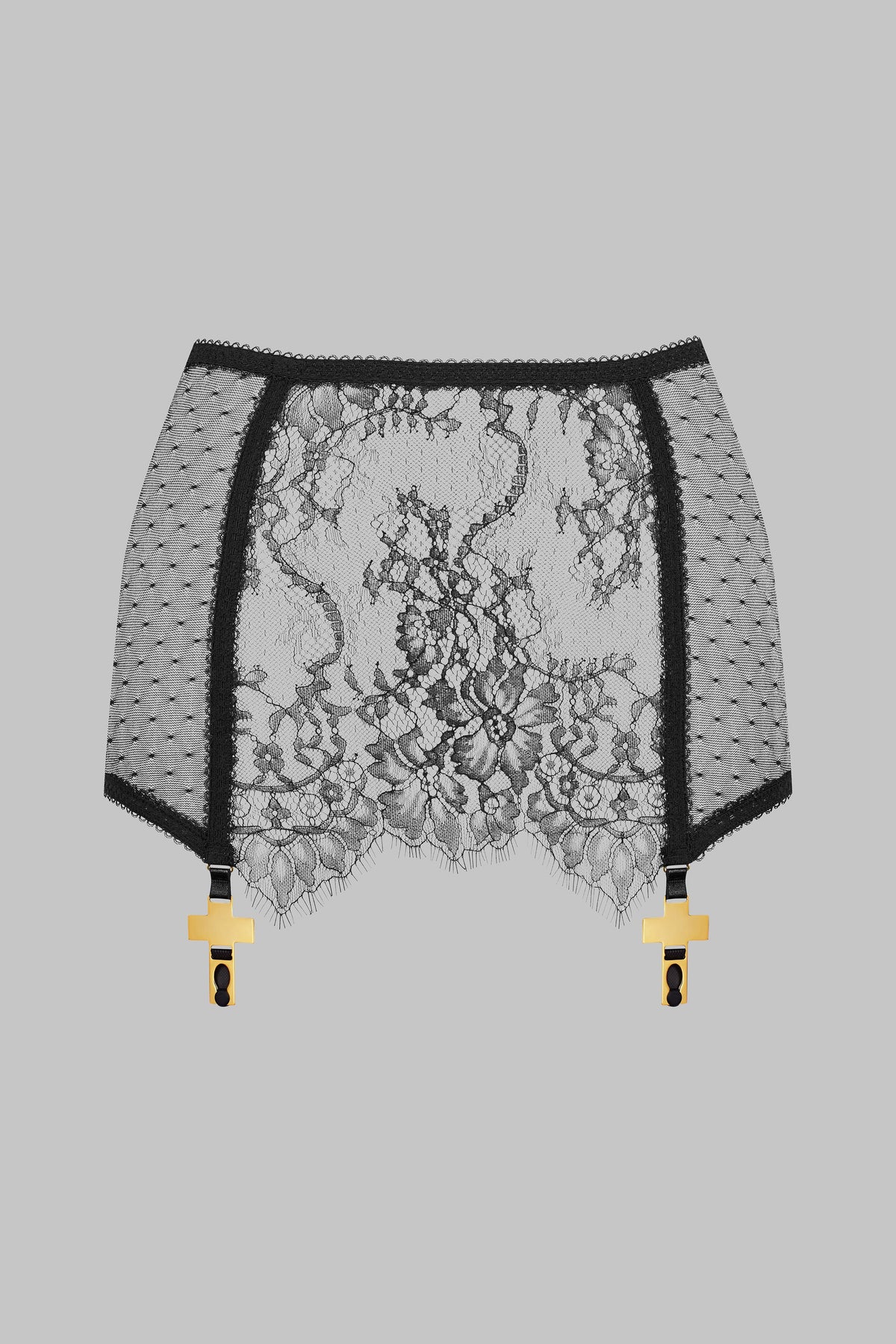 Mini Skirt with Cross Garter Straps - Inspiration Divine
