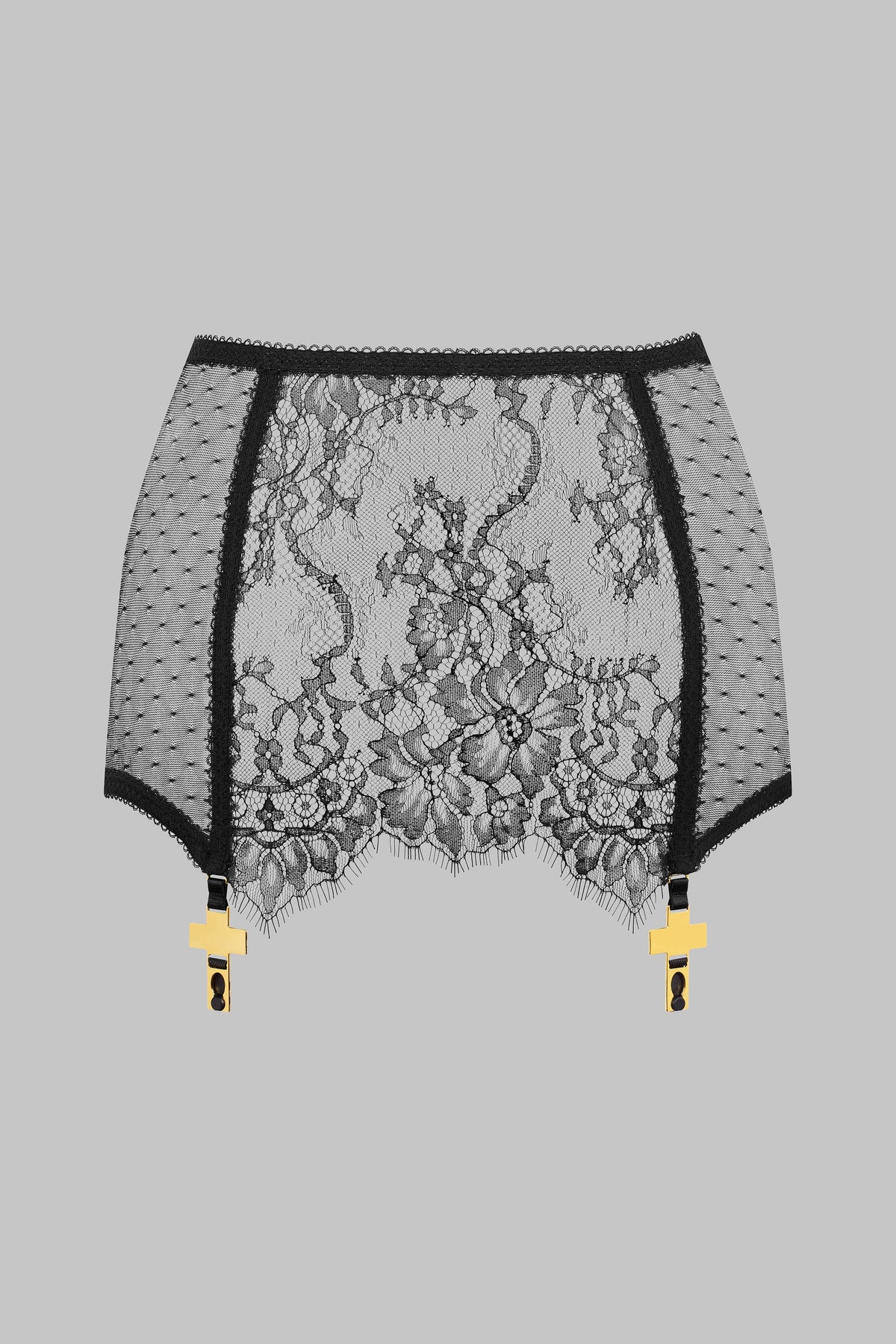 Mini Skirt with Cross Garter Straps - Inspiration Divine