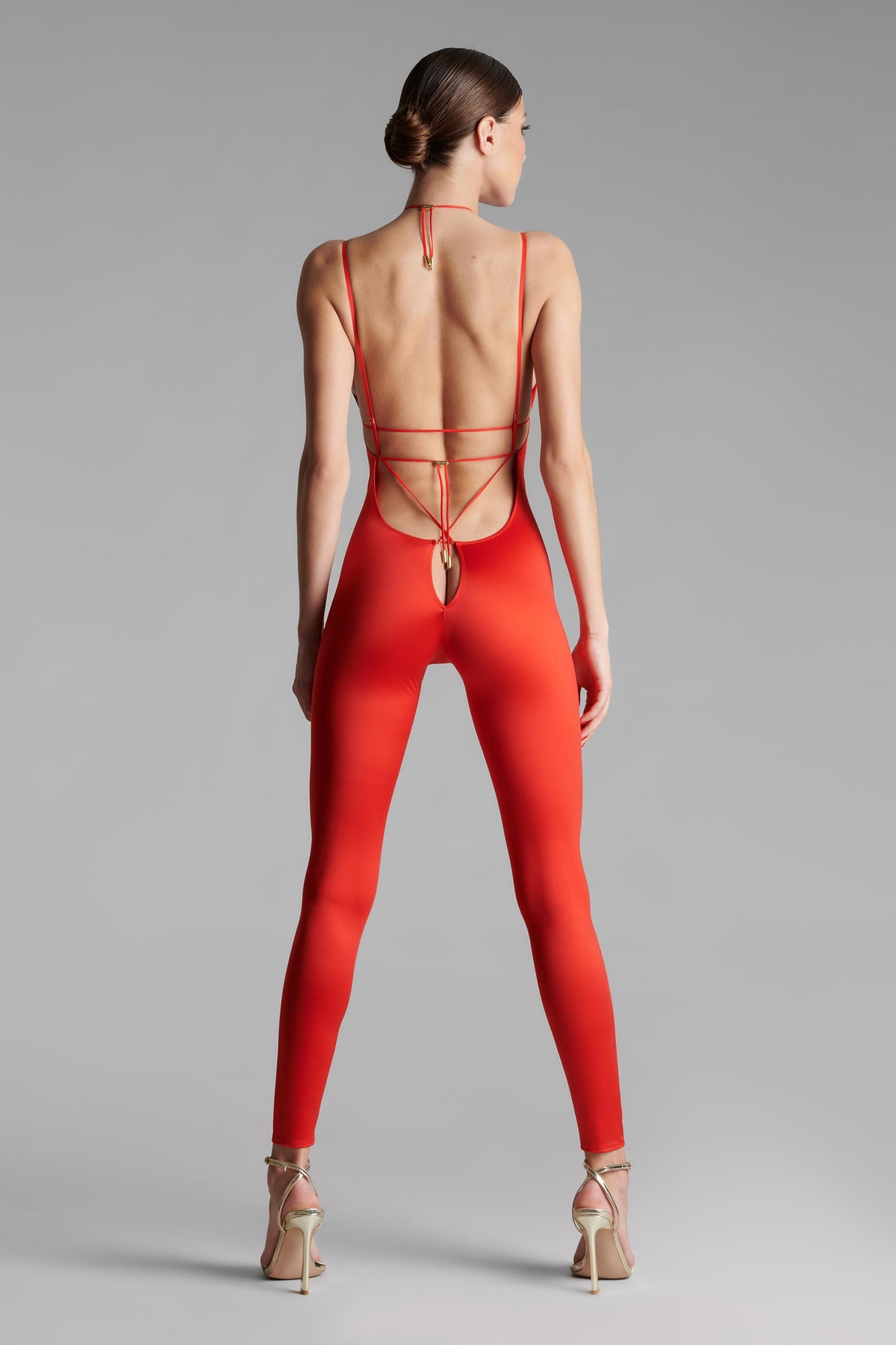 Open back strappy jumpsuit - French Kiss
