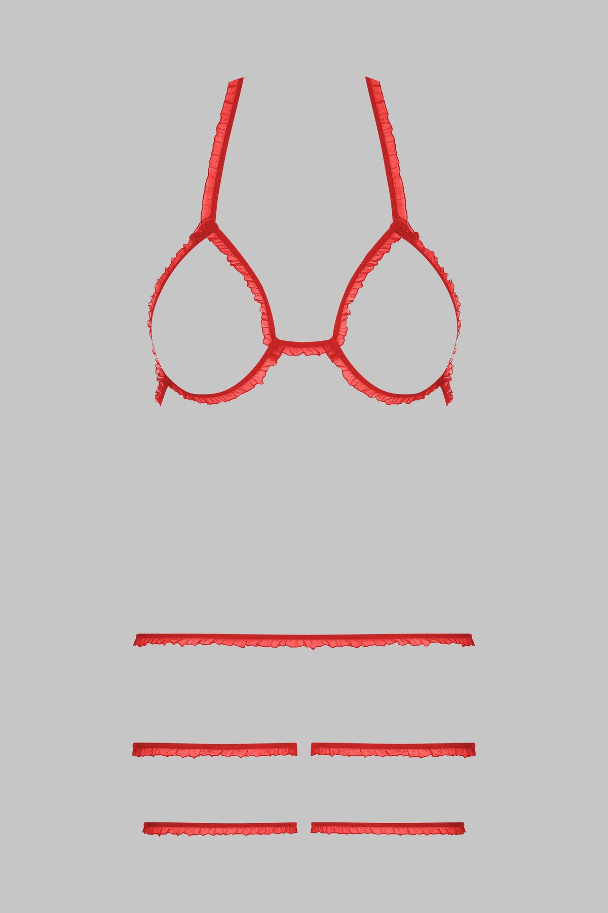 Lingerie Set Trompe L’œil - Red - CORPS