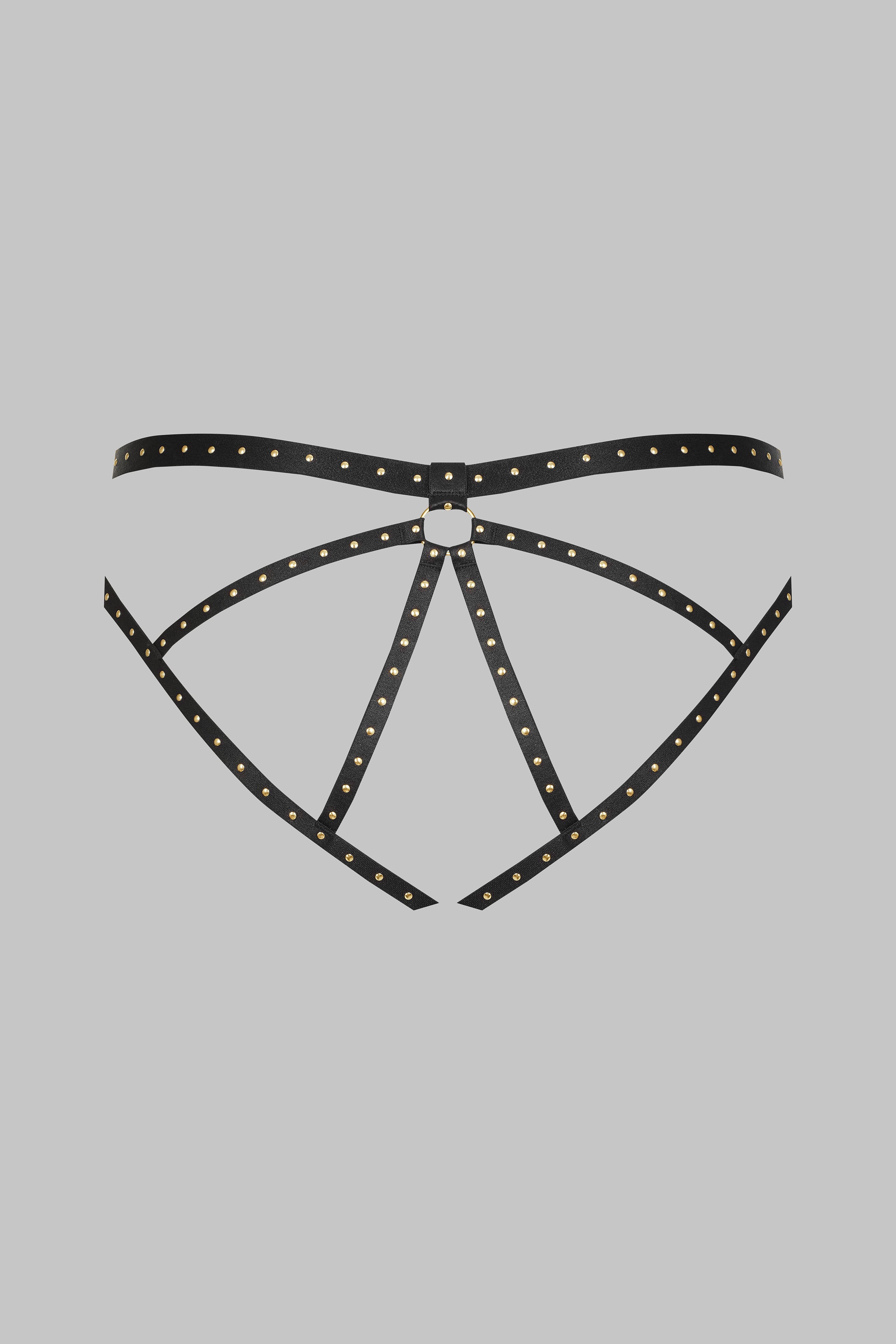 Studded open panty