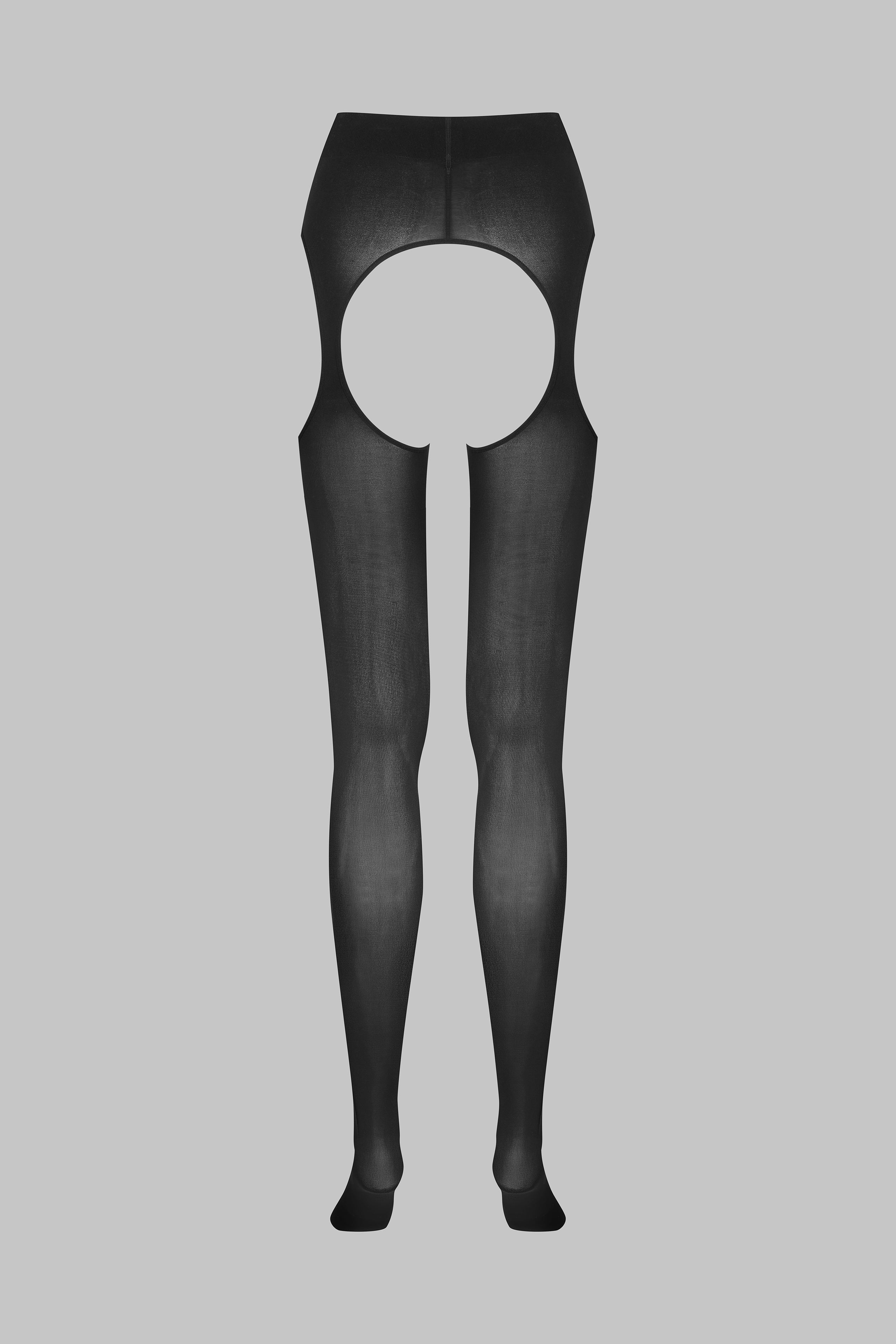 Open Tights Garter Belt 70D - Black - Maison Close x Scandale - LEGWEAR