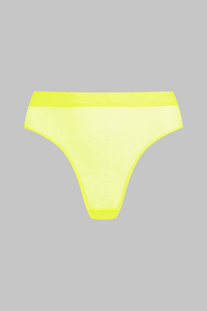 High-waist Thong - Corps à Corps Neon