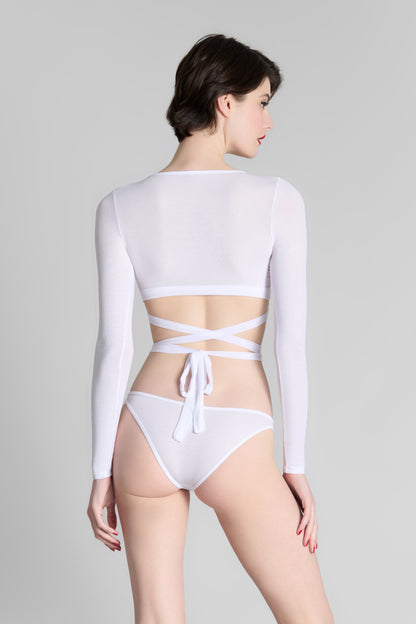 Long sleeves Wrap top - La Femme Amazone