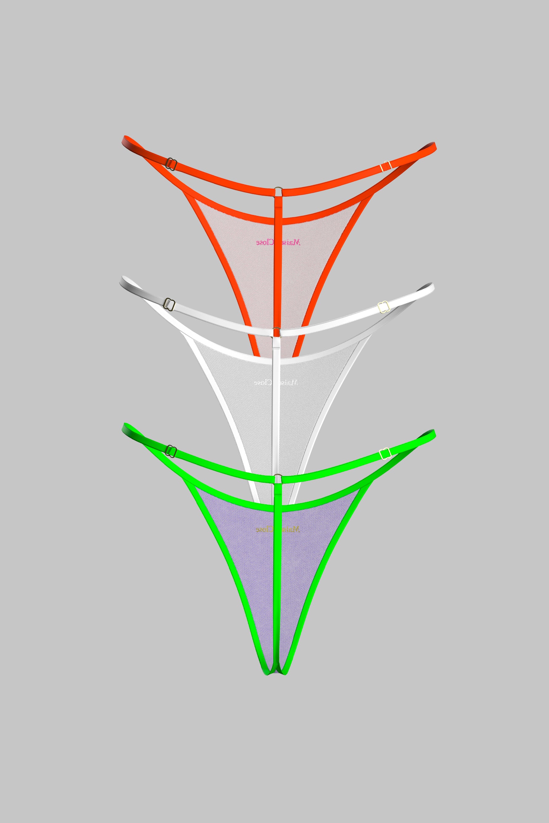 Set of 3 Micro Thongs - Panorama