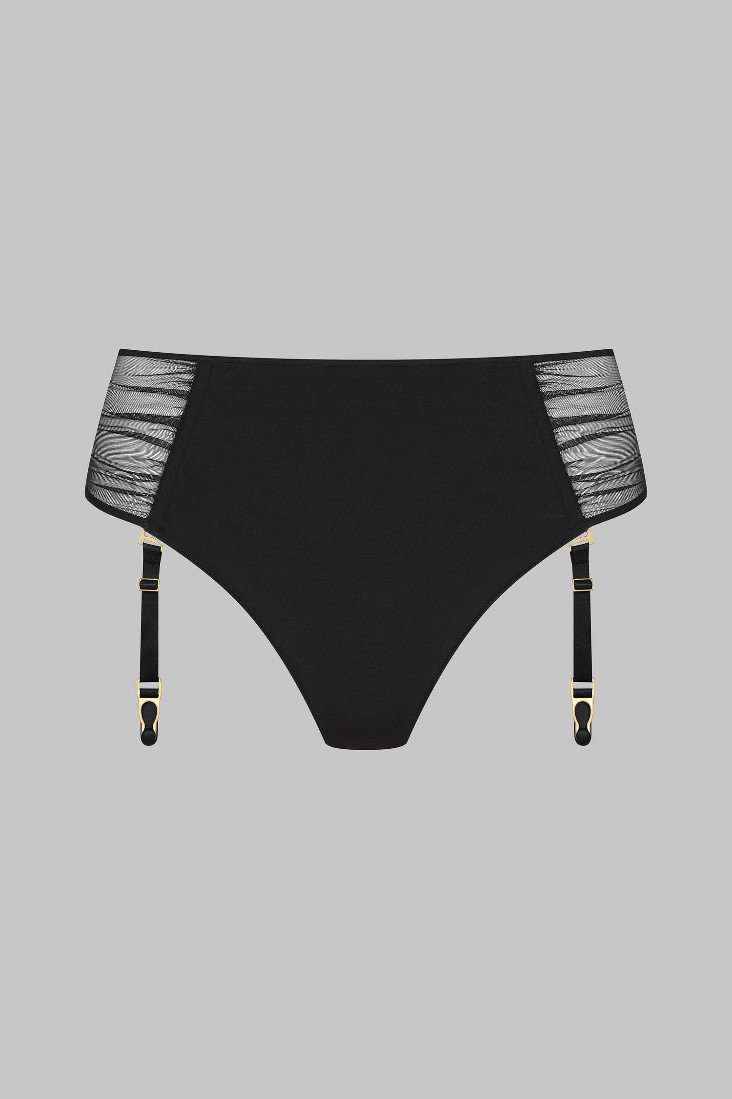 Openable Garter Tanga - Nuit Fauve