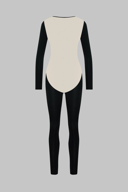 Long Sleeve Backless Catsuit - Pure Tentation