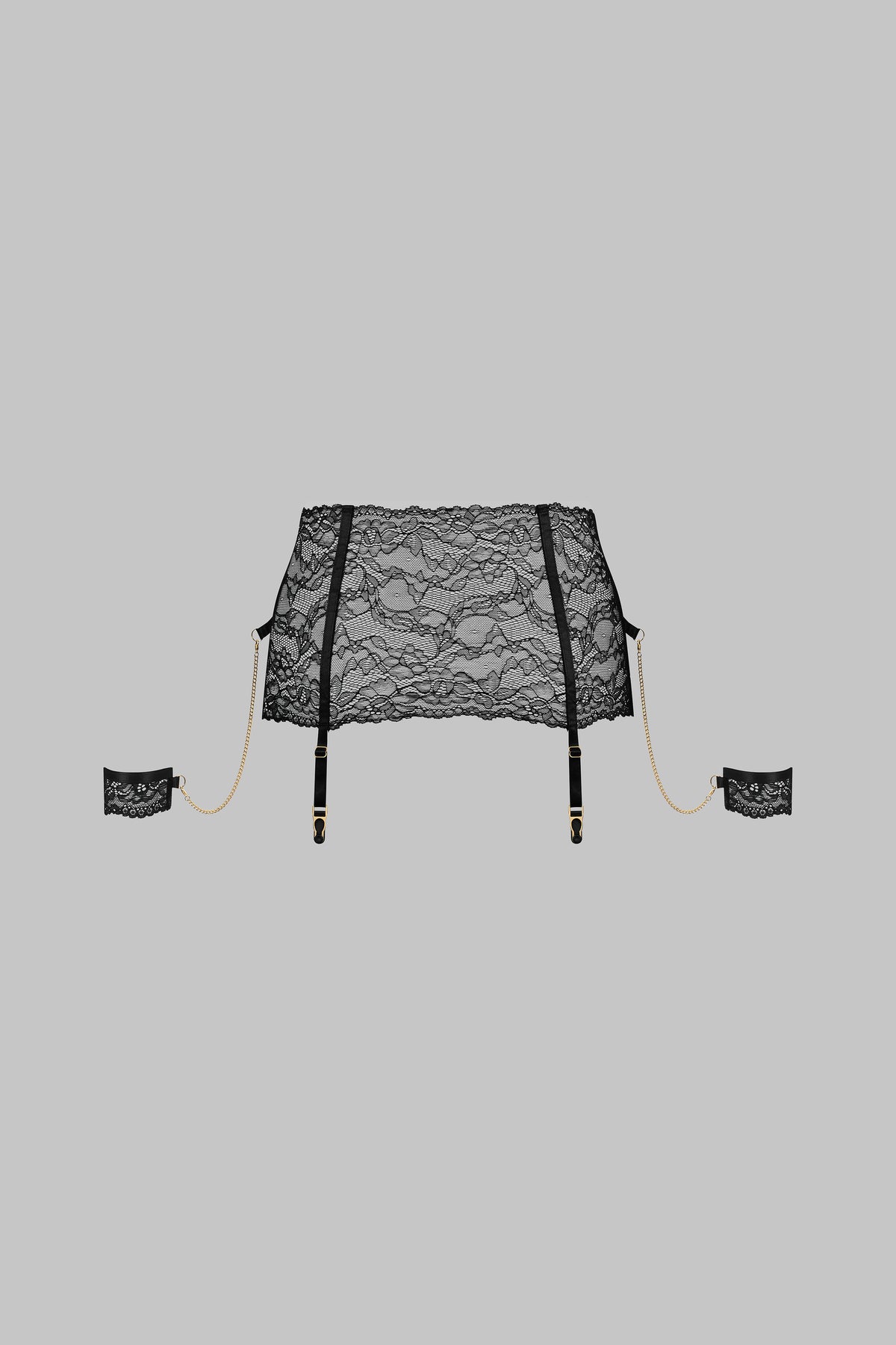 Garter belt with cuffs - Le Petit Secret Dentelle
