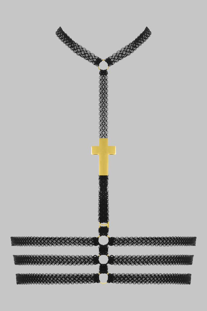 Cross Bustier Harness - Inspiration Divine