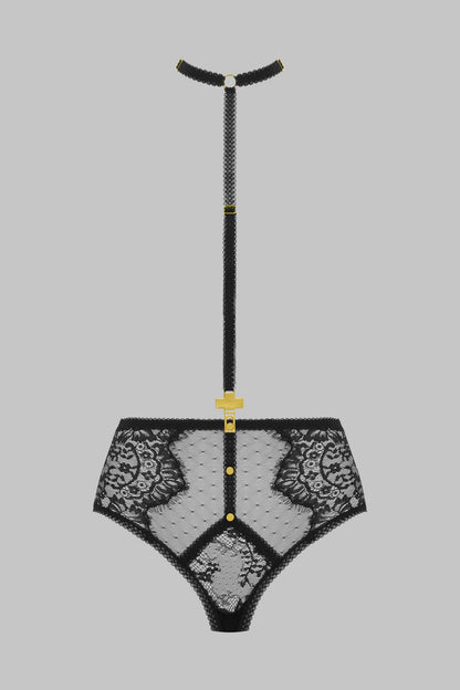Cross Harness High-Waist Panties - Inspiration Divine