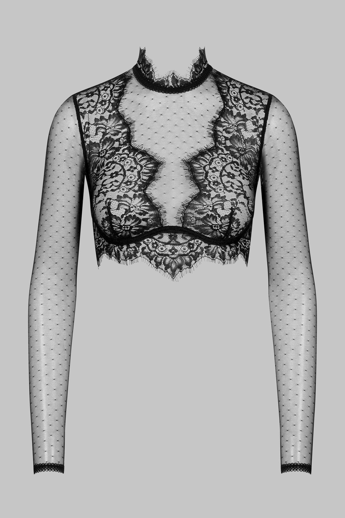 Long-Sleeve Lace Top - Inspiration Divine