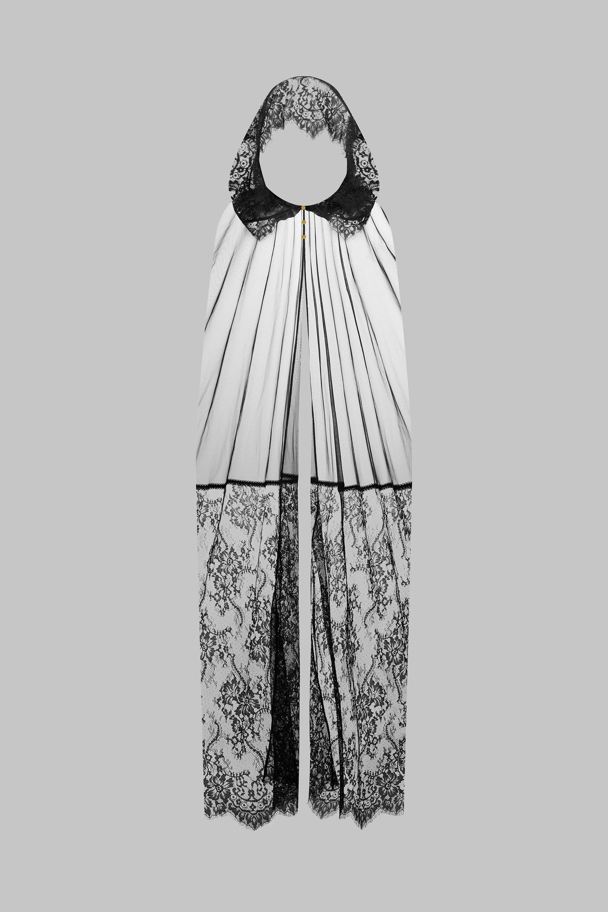 Cross Sheer Lace Cape - Inspiration Divine