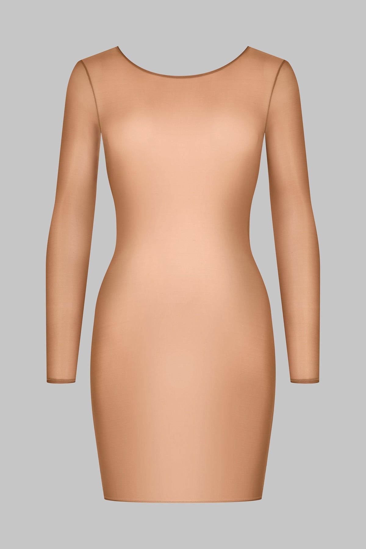 Short Open Back Long Sleeve Dress - French Kiss Light