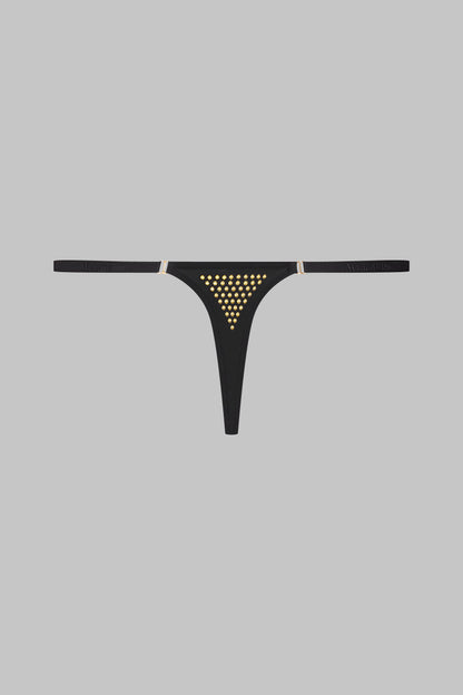 Studded mini thong 