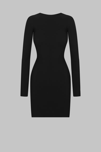 Open back short dress - Nuit Infinie