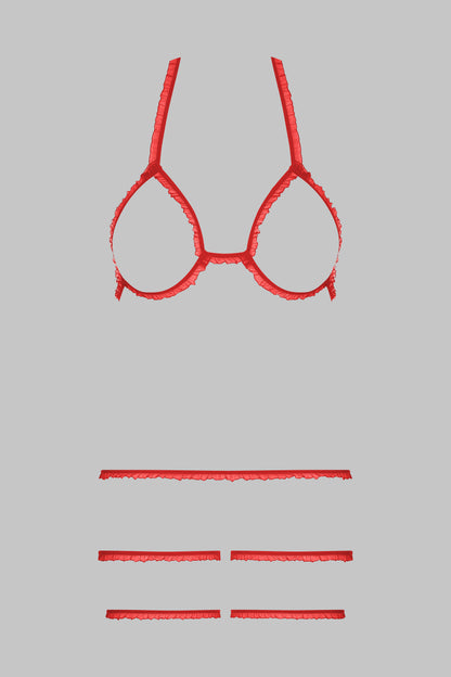 Lingerie Set Trompe L’œil - Red - CORPS