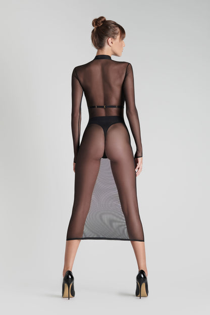 Midi dress with harness - Corps à Corps