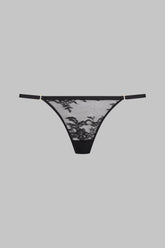 Openable lace thong 