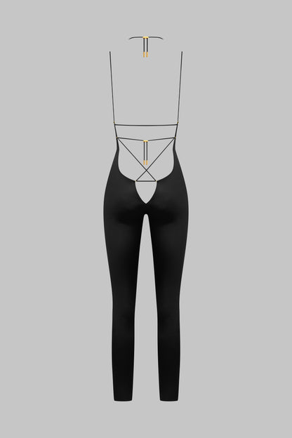 Open back strappy jumpsuit - French Kiss