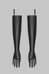 Leather Opera Gloves with suspenders