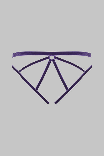 Open panty - Velvet set