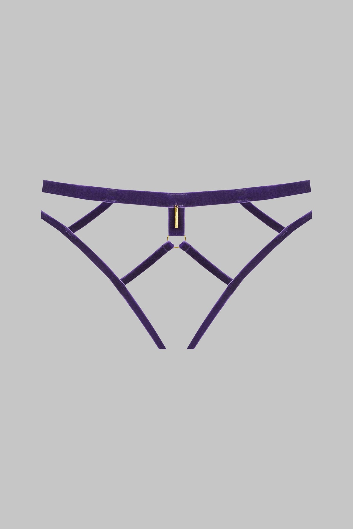 Open panty - Velvet set