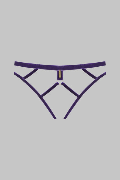 Open panty - Velvet set