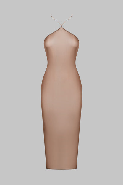 Midi Open Back Dress - French Kiss Light