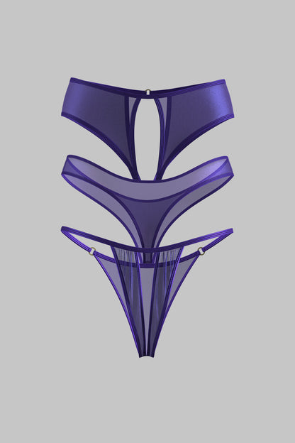 Set of 3 Purple Bottoms - Show Me More