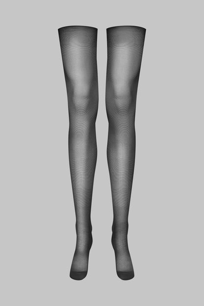 Cut and curled stockings double side seams - 20D - LEGWEAR