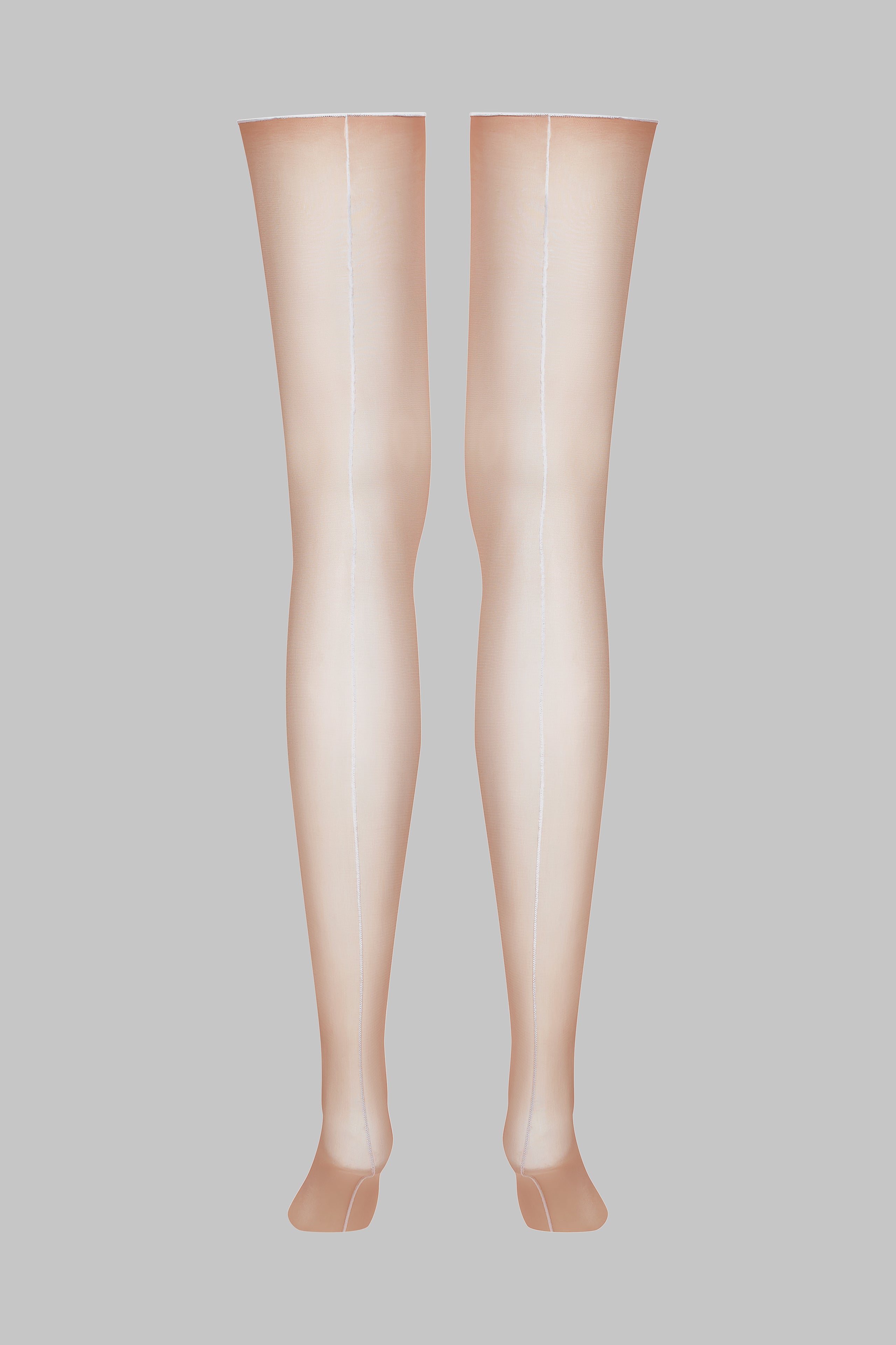 Cut and curled back seamed stockings - 20D  - LEGWEAR