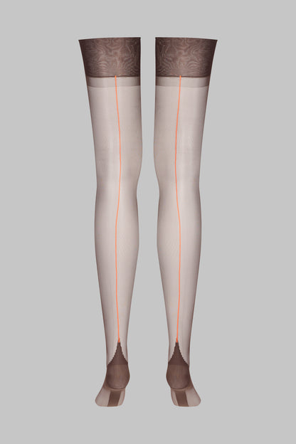 Authentic neon seamed nylon stockings -15D - LEGWEAR