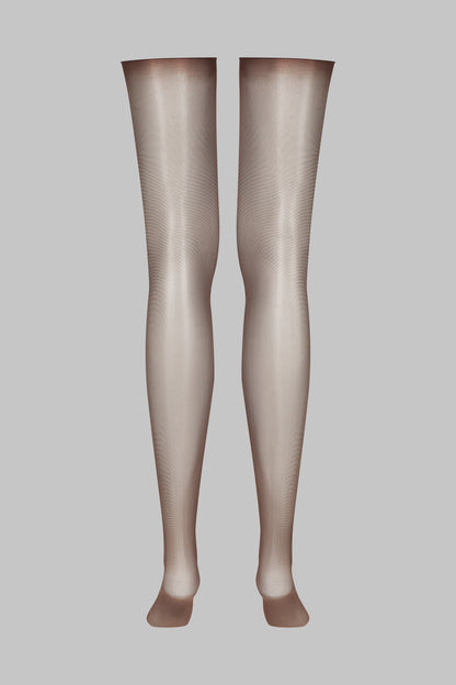 Cut and curled sheer stockings - 20D - LEGWEAR