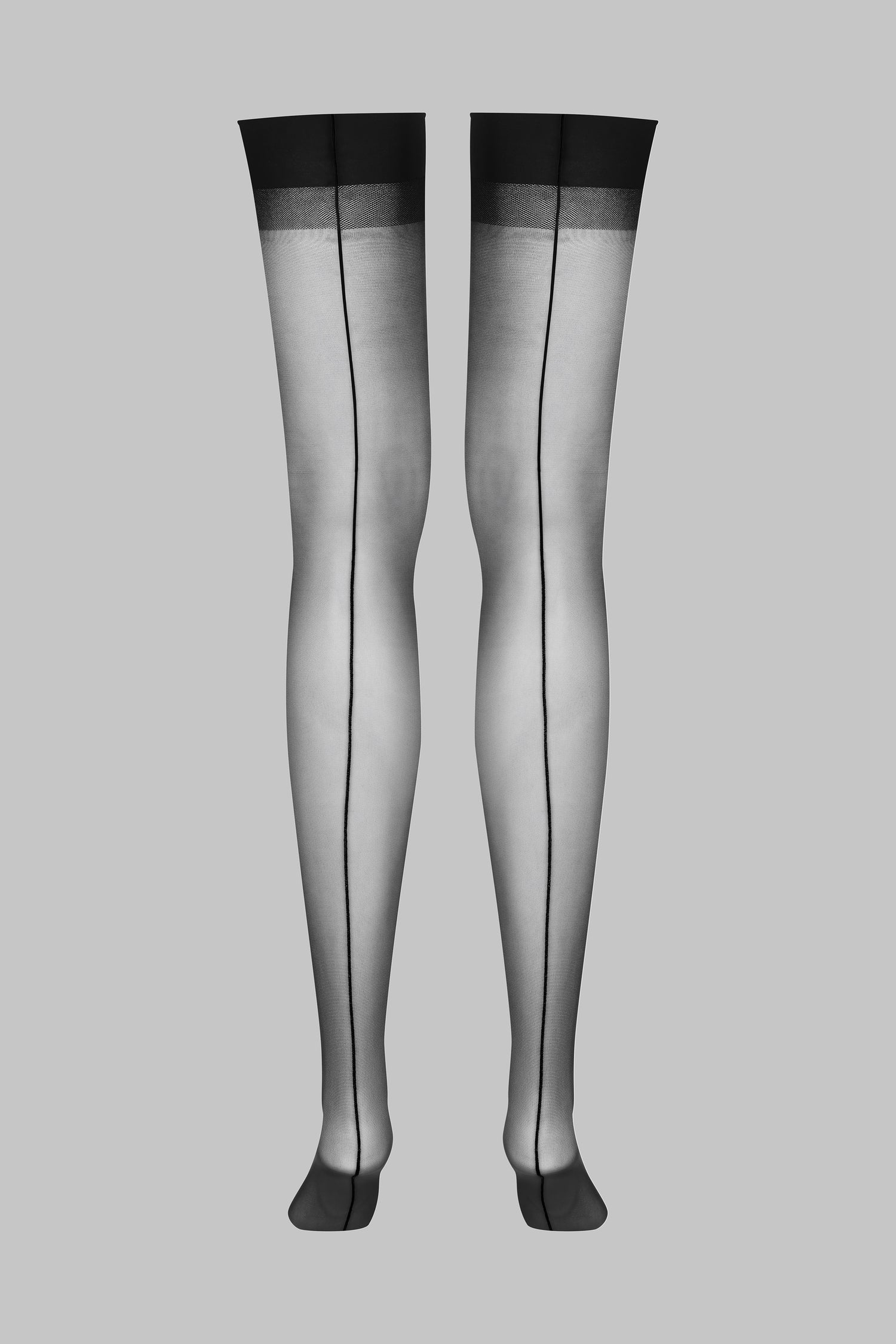 Back seamed garter stockings - 20D - LEGWEAR