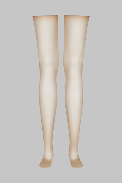 Cut and curled sheer stockings - 20D - LEGWEAR
