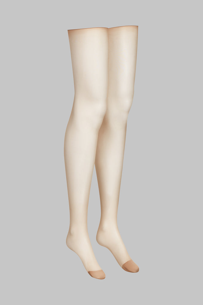 Cut and curled sheer stockings - 20D - LEGWEAR