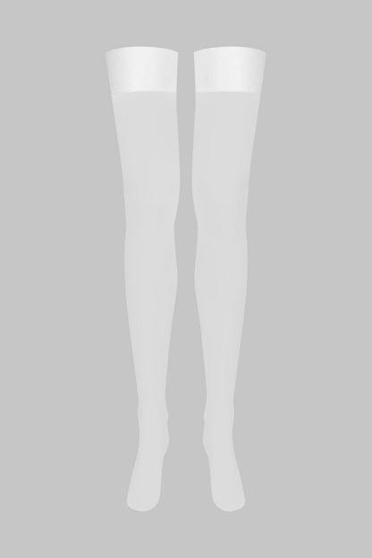 Nylon stockings - 15D - White - LEGWEAR
