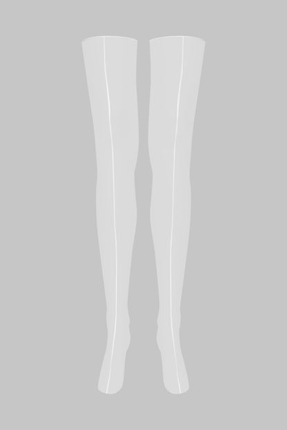 Double seamed cut and curled stockings - 10D - LEGWEAR