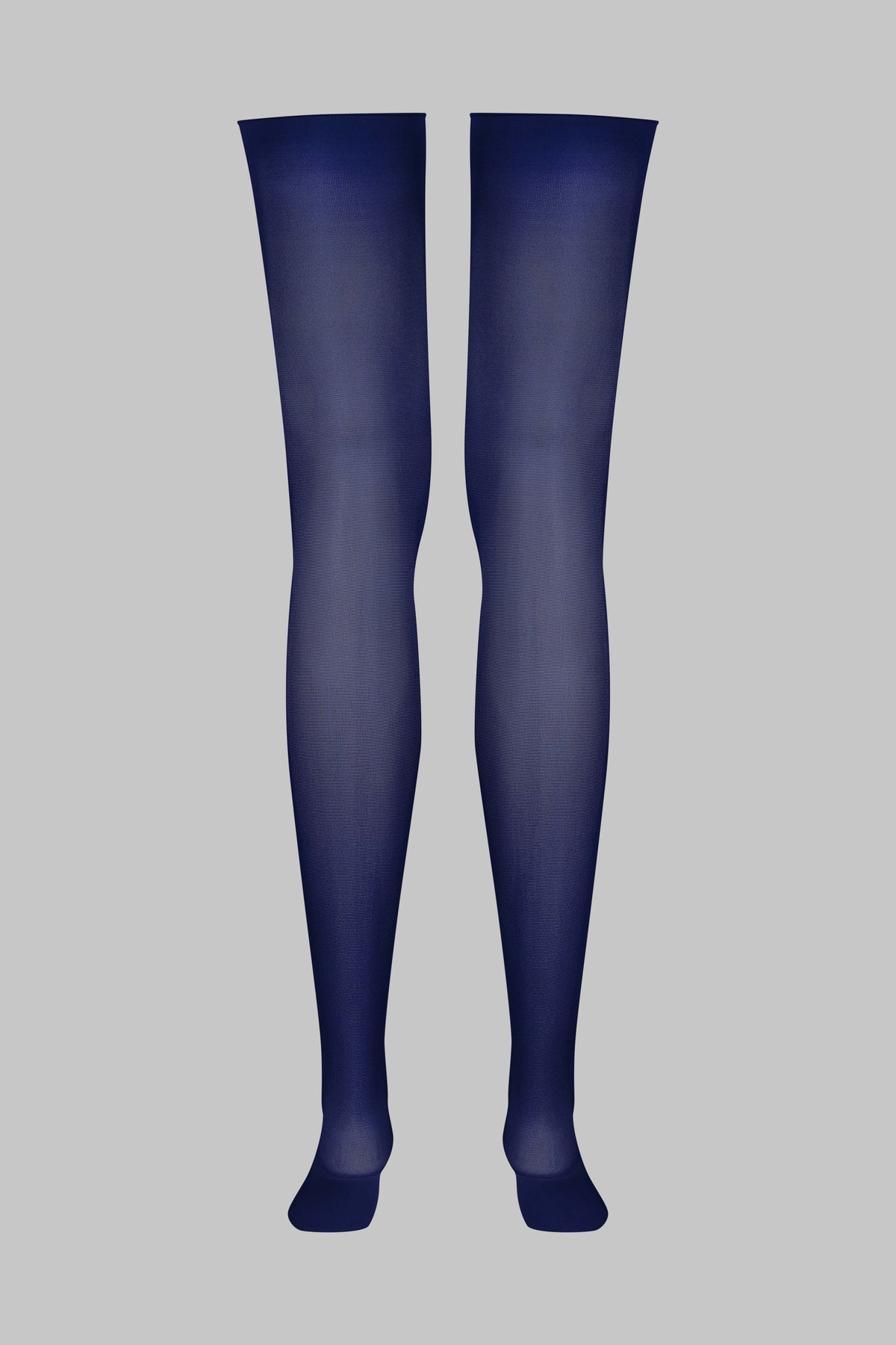 Cut and Curled Stockings 40D - Navy - LEGWEAR