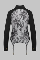 032 - Back lace garter shirt 