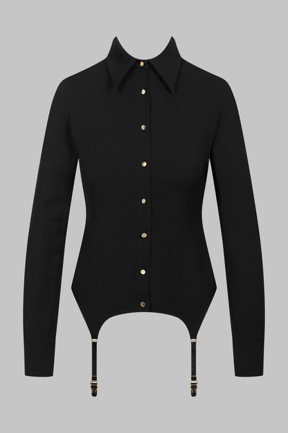032 - Back lace garter shirt 