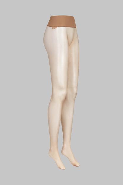 Signature Back Seam Seamless Tights - 20D - Medium Nude - LEGWEAR