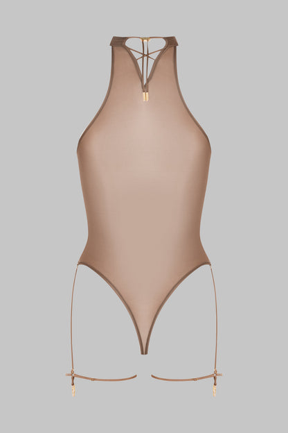 Halter Neck Thong Bodysuit - French Kiss Light