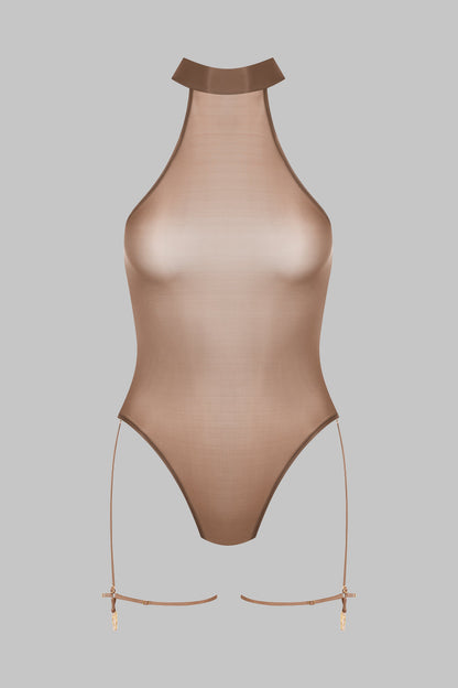 Halter Neck Thong Bodysuit - French Kiss Light