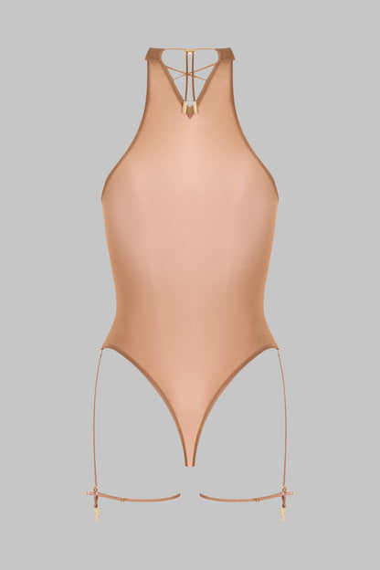 Halter Neck Thong Bodysuit - French Kiss Light