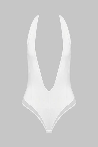 V-Neck Thong Bodysuit - Pure Tentation