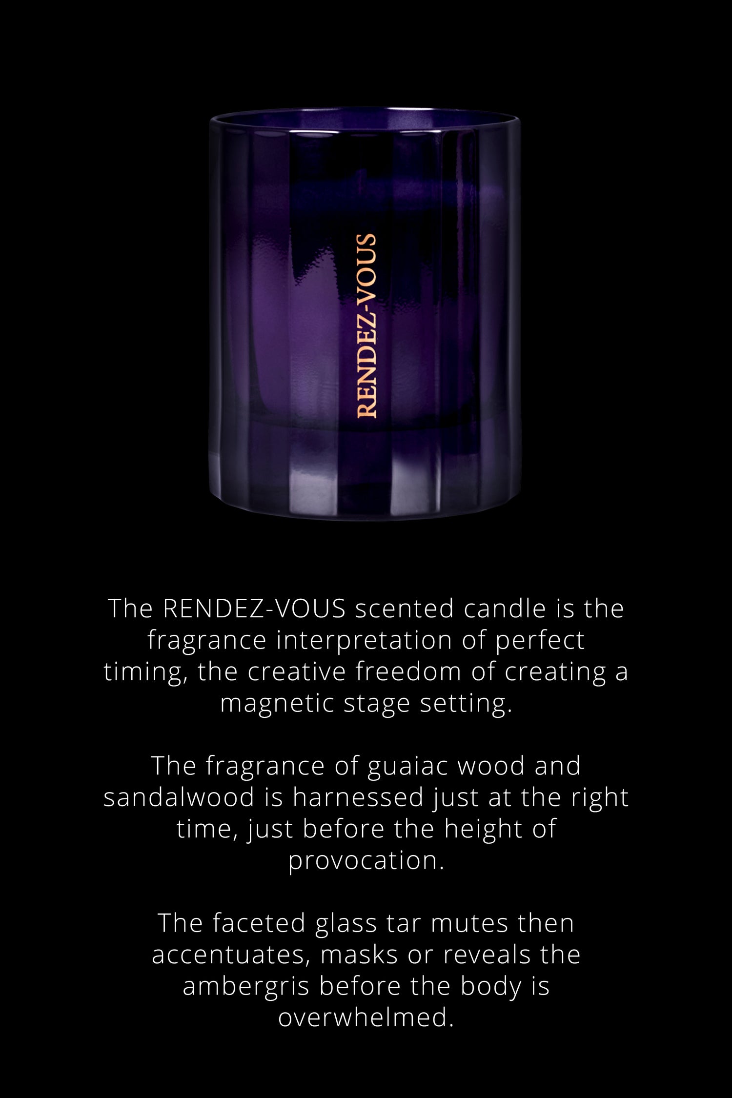 Scented Candle Musky notes - Rendez-Vous