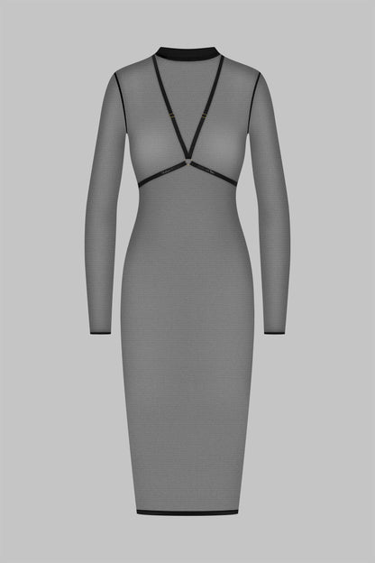 Midi dress with harness - Corps à Corps